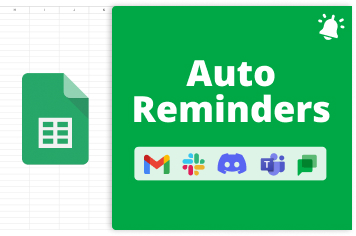 Auto Reminders Add-On For Google Sheets